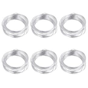 6 Roll DIY Aluminum Craft Wire 5m Length Bendable Anti-Rust Aluminum Wire for Sculpture Making and Bonsai Modeling for Crafting in Saudi Arabia