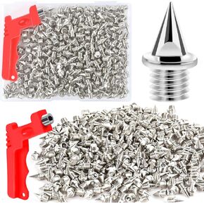1/4Inch Track Spikes, Stainless Steel Pyramid Spikes for Track and Running Sprinting Cross Country Golf Shoes Spikes in Kuwait