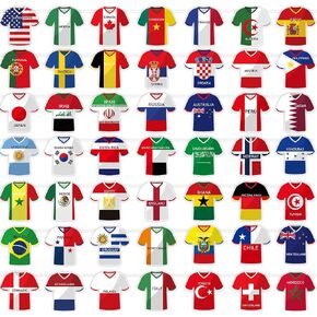 49 قطعة 2026 كأس العالم لكرة القدم جيرسي راية الرايات - أعلام كأس العالم ديكورات البضائع للأحداث الرياضية، والحفلات التي تحمل عنوان كرة القدم، والمهرجانات الأولمبية والاحتفالات المنزلية والمكتب وديكور الحفلات (ليس من بين أفضل 48 فريقًا) in Kuwait