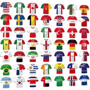 World Cup 2026 Decorations, World Culture Decorations, World Cup Banner, 49 Pcs Fan Party Flags Set with 20m Ribbon, Universal Sports Event Party Supplies in Kuwait