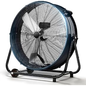 30 Inch High Velocity Drum Industrial Fan, 13000 CFM 3-Speed Air Circulation Fan for Garage, Warehouse, Workshop, Factory and Basement in Saudi Arabia