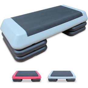 Aerobic Step Platform 30" × 14" Height Adjustable Workout Step for Fitness Strength Training with Risers Exercise Platform for Home Gym in Kuwait