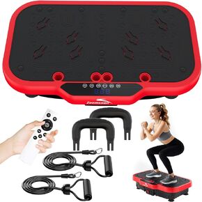 Zoomsnail Vibration Plate Exercise Machine, 8000 Vibrations/min Adjustable Fitness Platform, 400 Lbs Capacity Whole Body Workout Extra Large Size Platform with Bluetooth for Weight Loss, Women & Men in Kuwait