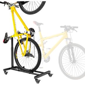 Vertical Bike Stand, Freestanding Bike Rack Garage Storage with Adjustable Height for Wheels up to 29", Space-Saving Indoor Bicycle Stand for Garage & Apartment, Upright Bike Holder for MTB Road Bike in Kuwait