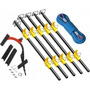 Heavy-Duty Roof Safety Anchor, 5000 lb Capacity Roof Hook for First Man Up & Last Man Down, Fall Protection for Roofers, Fits 6/12 to 12/12 Steep Slope Roofs (Black) in Saudi Arabia
