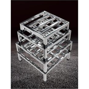 ​​304 Stainless Steel Heavy Duty Appliance Stand Base - 250KG Capacity, Adjustable Leveling Feet for Washer, Refrigerator, Industrial Equipment​(35x35x10cm) in Kuwait