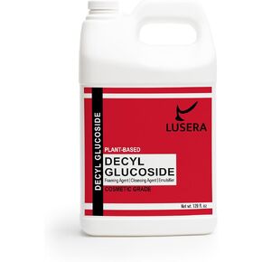 Decyl Glucoside Surfactant 128 fl oz, Cosmetic Grade Plant-Based Nonionic Surfactant, Mild Sulfate-Free Foam Booster for Shampoo, Body Wash, Sensitive Skin Cleanser in Kuwait