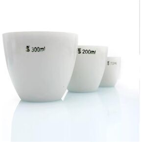 Ceramic Crucible Laboratory Equipment Porcelain Crucible with Cover Lid from 5ml to 300ml(5ml 10pcs) in Saudi Arabia