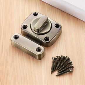 Zinc Alloy Left and Right Door Latches Sliding Surface Mounted Buckle Bolt Lock Hasp Latch 1Pcs(B4) in Kuwait