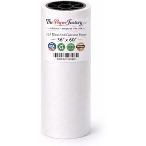 Acid-Free with a Neutral PH Protects Art & Photographs Glassine Paper Sheets 36" x 30 Feet by Paper Pros in Kuwait