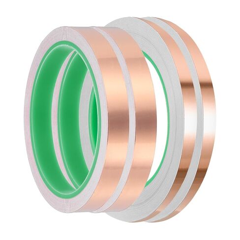 PATIKIL Copper Foil Tape, (0.79 Inch x 33/66FT) (1Set), Double Conductive Adhesive Tape with Correction Tool, Suit for - Guitar EMI/RFI Shielding/Electrical Repairs in Kuwait