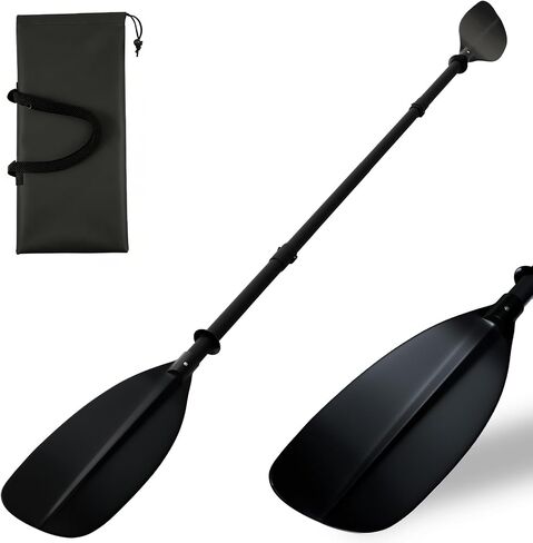 Kayak Paddle, 60" to 90" Canoe Paddle Telescoping Adjustable for Boat Oars Fishing Adults with Kayak Paddles Leash with Kayak Paddles Leash Steel Material in Kuwait
