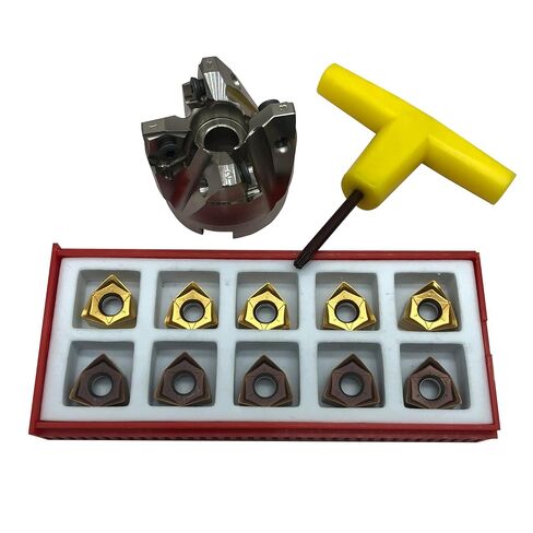 حامل طحن الوجه 50 مم/1.96 بوصة 50-22-4T CNC لنهاية مطحنة الوجه قاطع الطحن شانك مطحنة الوجه أربور twith MFWN90 050R-4T لإدراج WNMU (MFWN90 5022-4T+WNMU080608GM HRC20-45) in Kuwait