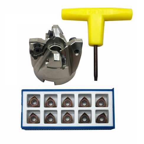 حامل طحن الوجه 50 مم/1.96 بوصة 50-22-4T CNC لنهاية مطحنة الوجه قاطع الطحن شانك مطحنة الوجه أربور twith MFWN90 050R-4T لإدراج WNMU (MFWN90 5022-4T+WNMU080608GM HRC20-45) in Kuwait
