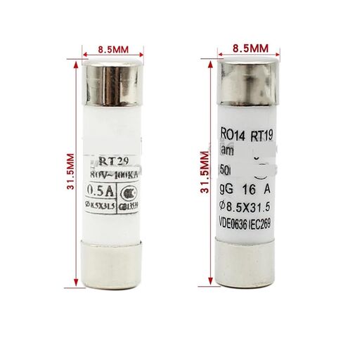 R014 8.5x31.5 Fast Blow Ceramic Fuse 8.5 * 31.5mm 500V 0.5A 1A 2A 3A 380V RT14(4A 8.5x31.5 10pcs) in Kuwait