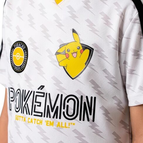Pokemon Shirt, Oversized Soccer Shirts for Boys, Pikachu Kids Soccer Jersey, Boys T Shirts in Kuwait