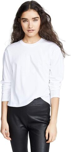 Anthony Thomas Melillo ATM Women's Long Sleeve Boy Tee in Kuwait