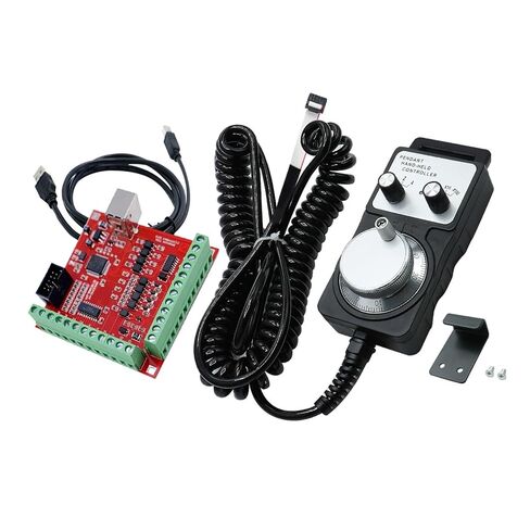 عجلة عقارب 4 محاور 10 دبابيس مع بطاقة وحدة تحكم الحركة USB حمراء لآلة الطحن والنقش (عجلة اليد فقط) in Kuwait