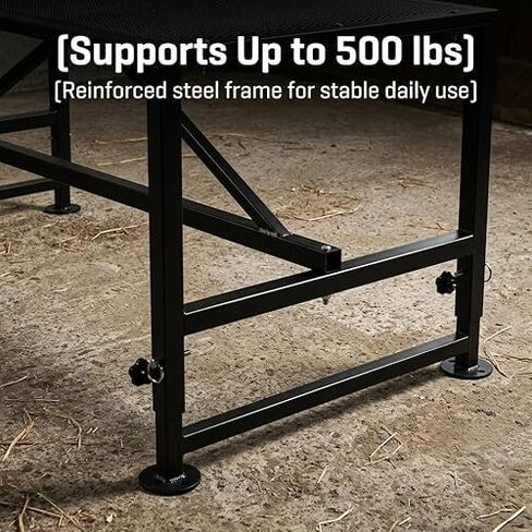 Generic Goat Rack Black Feeding Rack, Durable Hanging Design, Reliable Barn Accessory, Professional Livestock Holder for Organized Goat Feeding and Farm Use in Kuwait