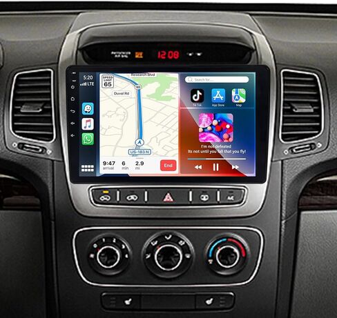 ASURE ترقية راديو ستيريو للسيارة Ford F150 2009-2012 Manual AC، 9 بوصة 4Core 2+32GB نظام Android GPS وحدة الملاحة، مستقبل Carplay Android التلقائي، 1280x720 مشغل فيديو بشاشة تعمل باللمس in Kuwait