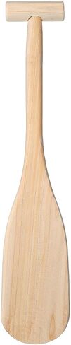 Kids Wooden Canoe Paddle, Lightweight 19.5 Inch Small Paddle for Water Sports and Stage Performance, Comfortable T-Handle for Home Decor and Outdoor Fun, 1 Piece in Kuwait