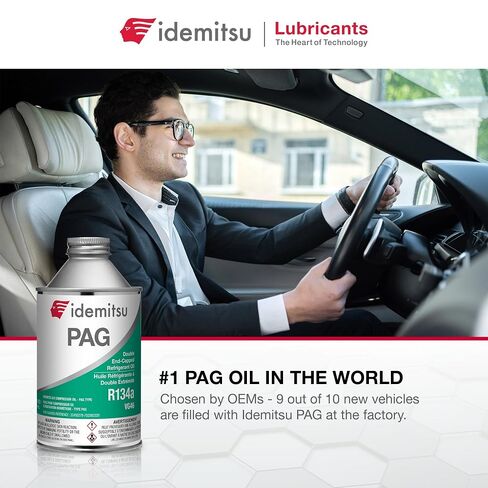 Idemitsu Hermetic AC Compressor PAG Oil - PAG 46 MVAC Oil for R134a AC Compressor (250mL Can, 8 oz) (1) in Kuwait