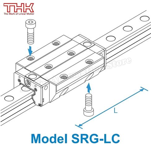1pcs SRG45LC SRG45 SRG45LC1UU SRG45LC1SS SRG45SL Linear Guide Slider SRG20 Block High Rigidity Rolling Guide in Kuwait