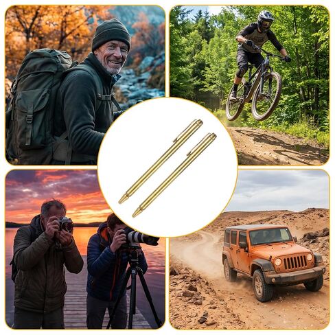 Amaxiu 2Pcs Dowsing Rods, Retractable Stainless Steel Divining Rods for Ghost Hunting Water Gold Paranormal Investigation Energy Detection in Kuwait
