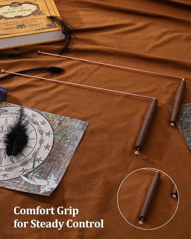 Biomag 99.9% Copper Dowsing Rods, 2Pcs Divining Rods with Gift Bag for Ghost Hunting, Water Divining, Finding Gold, Yes or No Questions in Kuwait