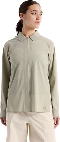 قميص Arc'teryx Olia LS نسائي | طبقة خفيفة الوزن بعامل حماية من الأشعة فوق البنفسجية 50+ للمشي لمسافات طويلة في الشمس الكاملة in Kuwait