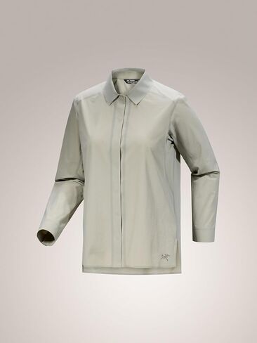 قميص Arc'teryx Olia LS نسائي | طبقة خفيفة الوزن بعامل حماية من الأشعة فوق البنفسجية 50+ للمشي لمسافات طويلة في الشمس الكاملة in Kuwait
