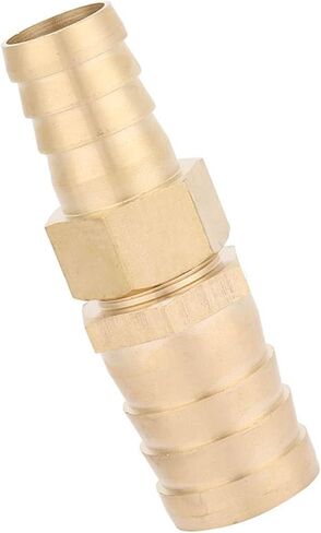 Aramox 2PCS Brass Barb Reducer Fittings 19mm to 25mm Solid Brass Straight Reducing Connector with Rustproof Leakproof Design for Pipe Installation in Saudi Arabia