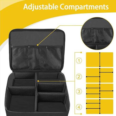 2 Layer Golf Trunk Organizer, Golf Gifts for Men, Car Organizers and Storage with Separate Ventilated Compartment for 2 Pair Shoes, Waterproof Car Organization Bag, Gifts for Golfers in Kuwait