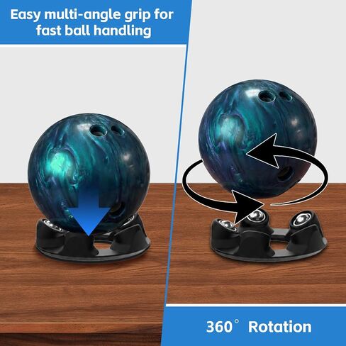 Bowling Ball Spinner - Hook & Grip Trainer with Maintenance Stand - Multi Functional Practice Tool for Increasing Rev Rate and Ball Performance in Kuwait