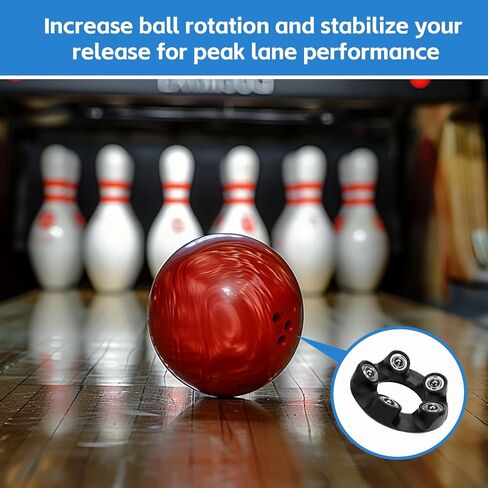 Bowling Ball Spinner - Hook & Grip Trainer with Maintenance Stand - Multi Functional Practice Tool for Increasing Rev Rate and Ball Performance in Kuwait
