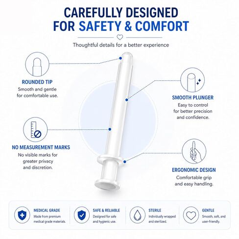 At Home Insemination Kit 6 Pack – Extended version Applicators for Deeper Placement,6 Sterile Disposable Applicators+6 Cups, BPA Free Insemination Set for Women, Conceiving Aid for Higher Success Rate in Kuwait