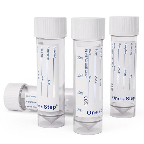 One Step Sterile 30mL Urine Sample Cups (5 Pack) - Perfect for At-Home Testing and Collection - Leak-Resistant Lids Guranteed for Safe Transportation - Wide Mouth to Make Testing Easy + Collection in Kuwait