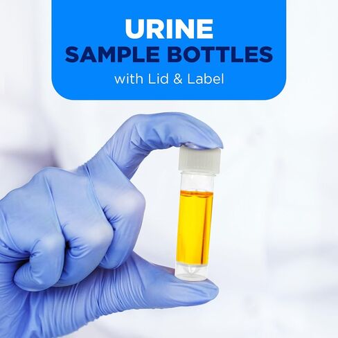 One Step Sterile 30mL Urine Sample Cups (5 Pack) - Perfect for At-Home Testing and Collection - Leak-Resistant Lids Guranteed for Safe Transportation - Wide Mouth to Make Testing Easy + Collection in Kuwait