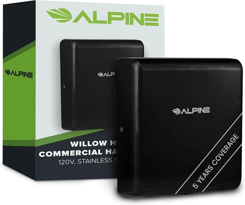 Alpine Commercial Hand Dryer with HEPA Filter, 8 Seconds Extreme Speed Electric Hand Dryer for Home Bathroom/Restaurant with Heat & Speed Control - ADA Compliant (120V Stainless Steel) in Saudi Arabia