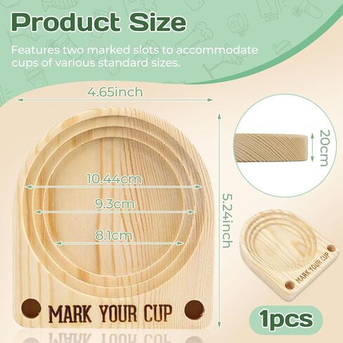 Solo Cup Holder-Wooden Cup Holder with Marker Slot Suitable for Parties,Kitchen Countertops,Picnics and All Kinds of Social Gatherings Social Gatherings in Kuwait