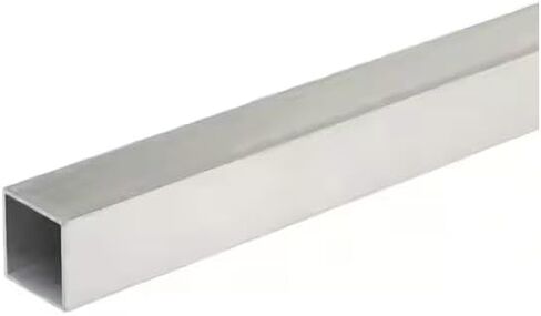 Aluminum Square Tube, 6063 Alloy, 1-1/4 Inch Outside Square x 3 Foot Long - 6063-T5 Aluminum Square Tubing, Mill Finish in Kuwait