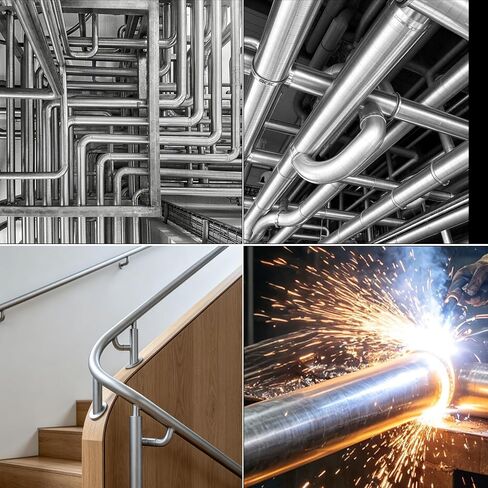 1"O.D. 2 Pcs Aluminum Structural Round Tube (.125" Wall), 12 in, Seamless, — Industrial DIY, backyard projects in Kuwait