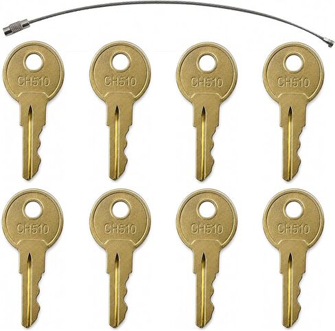 8PCS CH510 Replacement Keys Compatible with UWS Delta Better Built Dee Zee Husky Truck Tool Boxes RV Camper Cabinets Push Locks Paddle Handle Boxes in Kuwait