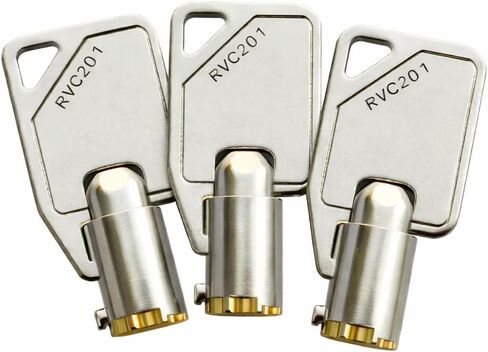 3-Pack RVC204 Replacement Keys for Vending Machines, Locks, and Switches – Cut to Your Selected Code RVC201-RVC208 / RVC301 in Kuwait