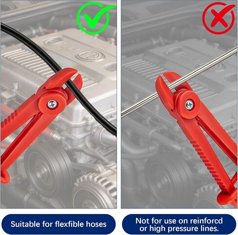 6-Piece Hose Pinch Clamp Pliers, Pinch Pliers, Line Clamp Set for Flexible Hoses Fuel Hoses Gas Lines Brake Hoses Radiator in Kuwait