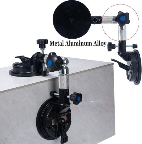 2PCS Seamless Seam Setter 90-270 Degree Adjustable Suction Cup 6Inch | Tile Corner Leveling Tensioner Countertop Leveler for Granite Stone Floor Gap Fixer Seaming Installation Gripper Joiner in Kuwait