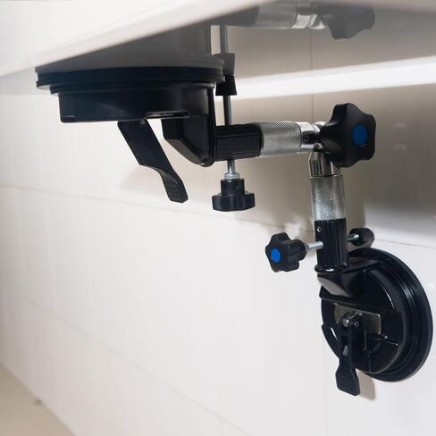 2PCS Seamless Seam Setter 90-270 Degree Adjustable Suction Cup 6Inch | Tile Corner Leveling Tensioner Countertop Leveler for Granite Stone Floor Gap Fixer Seaming Installation Gripper Joiner in Kuwait
