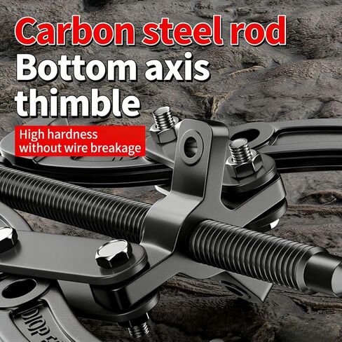 Black 3-Inch Manual Clamp Tool, 1-Piece 1 Ton Pulling Force with 2/3 Jaw Switch and 50-100mm Capacity in Kuwait