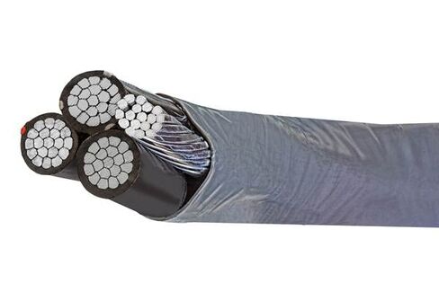 Wirenco 2-2-2-4 SER Aluminum Service Entrance Cable (100FT Cut) in Kuwait