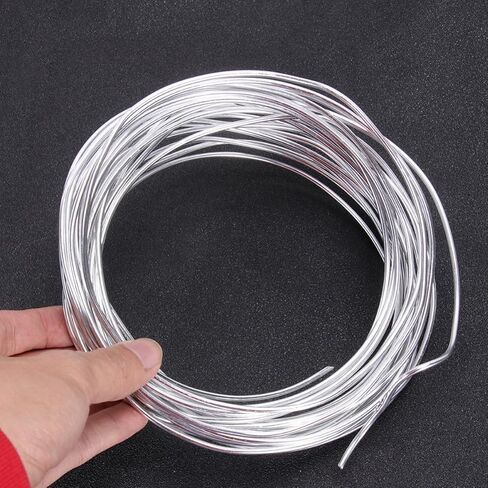 6 Roll DIY Aluminum Craft Wire 5m Length Bendable Anti-Rust Aluminum Wire for Sculpture Making and Bonsai Modeling for Crafting in Saudi Arabia